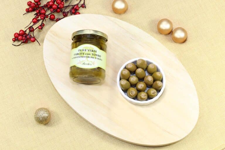 olive verdi farcite in olio EVO